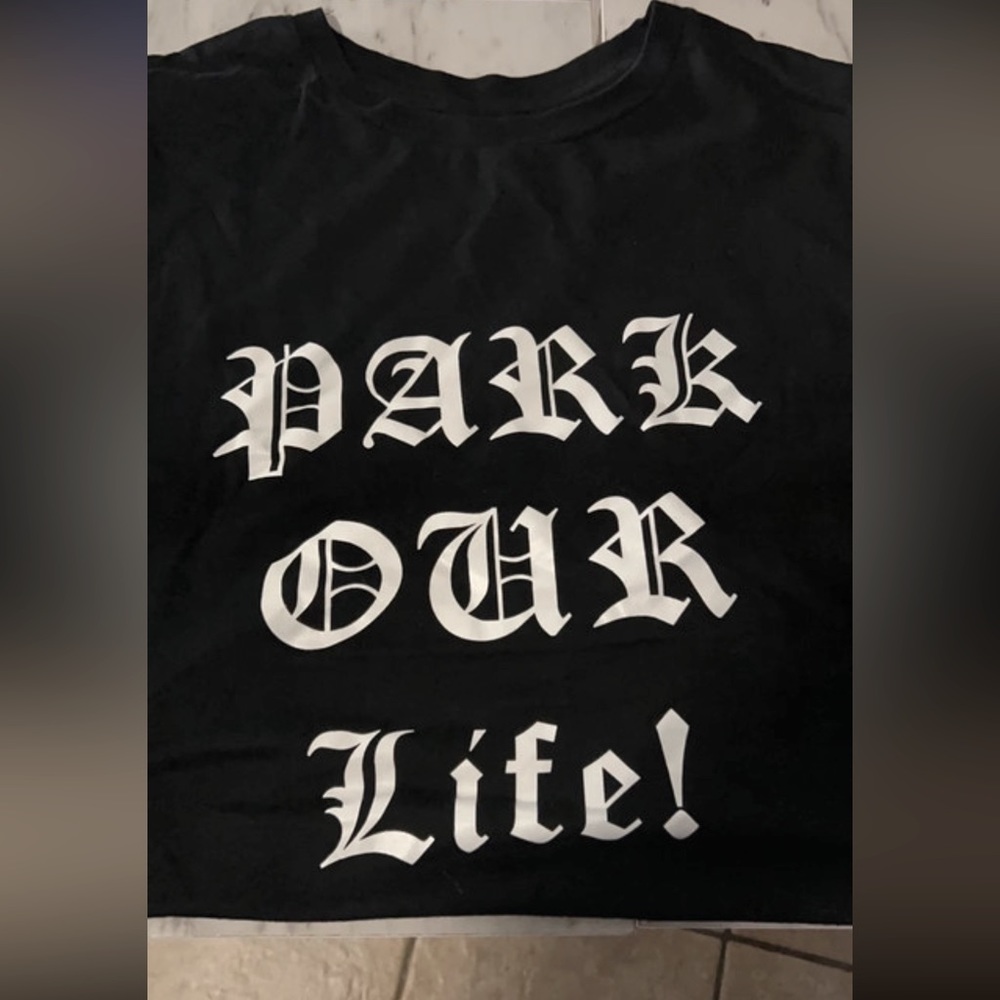 Park our life black shirt XL